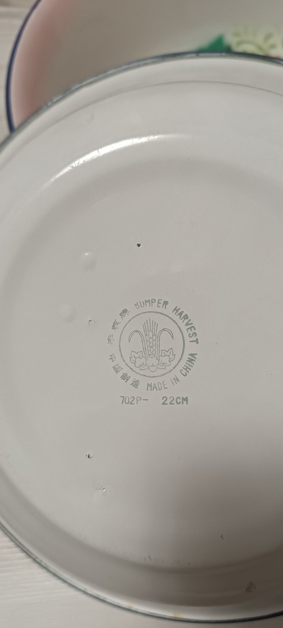 Çiçek Desenli Pembe Tabak Seti 22 cm - Görsel 5