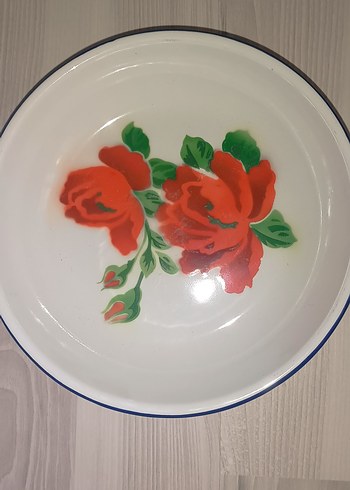 Çiçek Desenli Beyaz Tabak 22 cm - Görsel 3