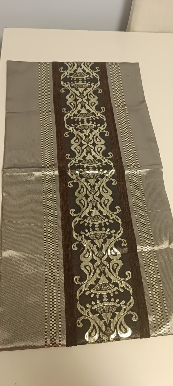 Kahverengi Nakış İşlemeli kırlent kılıfı - Görsel 2