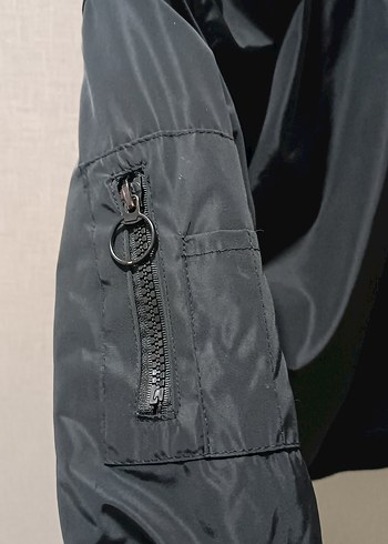 Siyah Fermuarlı erkek çocuk mevsimlik mont - Görsel 6