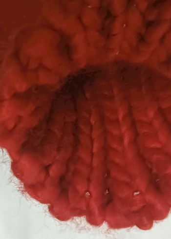 Kırmızı Örgü Kadın Eldiven - Görsel 5