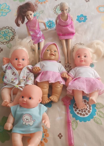 Beden Pastel Pembe Bebek ve Oyuncak Bebek Seti