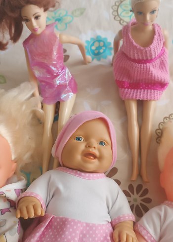 Beden Renk Pastel Pembe Bebek ve Oyuncak Bebek Seti