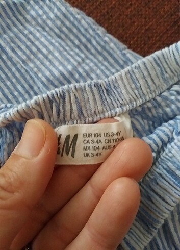 4 Yaş Beden mavi Renk H&M Yazlık Elbise (Adet Fiyatıdır)