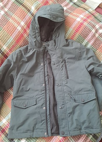 MANGO Erkek Çocuk Gri Düğmeli Ceket - Görsel 4