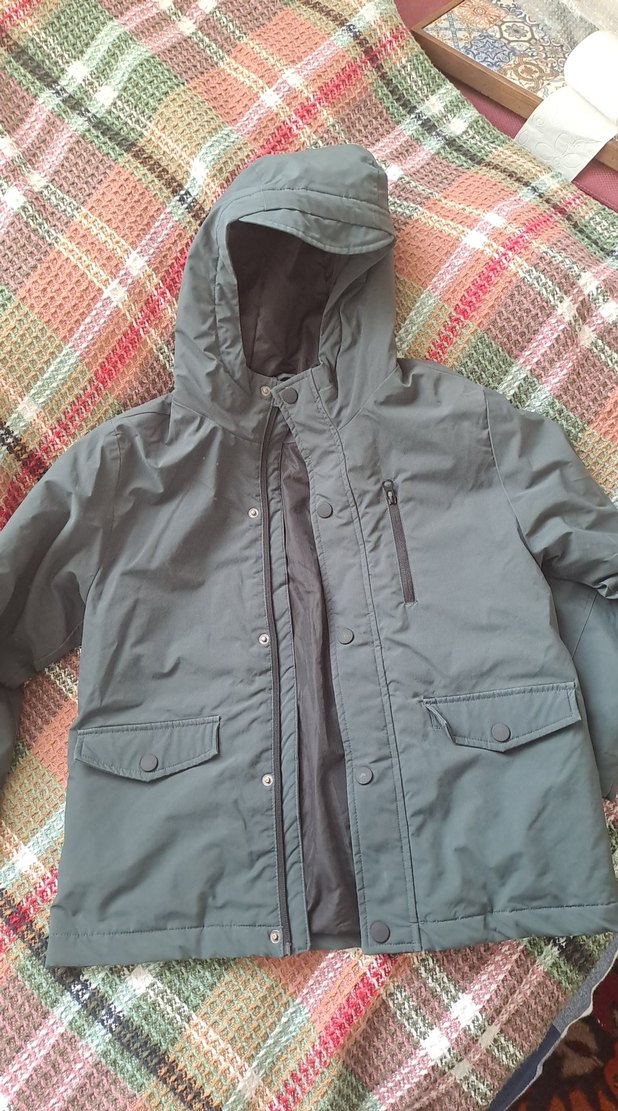 MANGO Erkek Çocuk Gri Düğmeli Ceket - Görsel 4