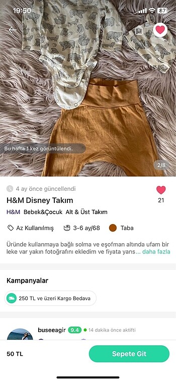 3 Ay Beden 3 ürün