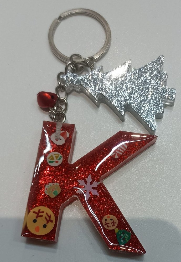 Renkli epoksi anahtarlik - Görsel 5