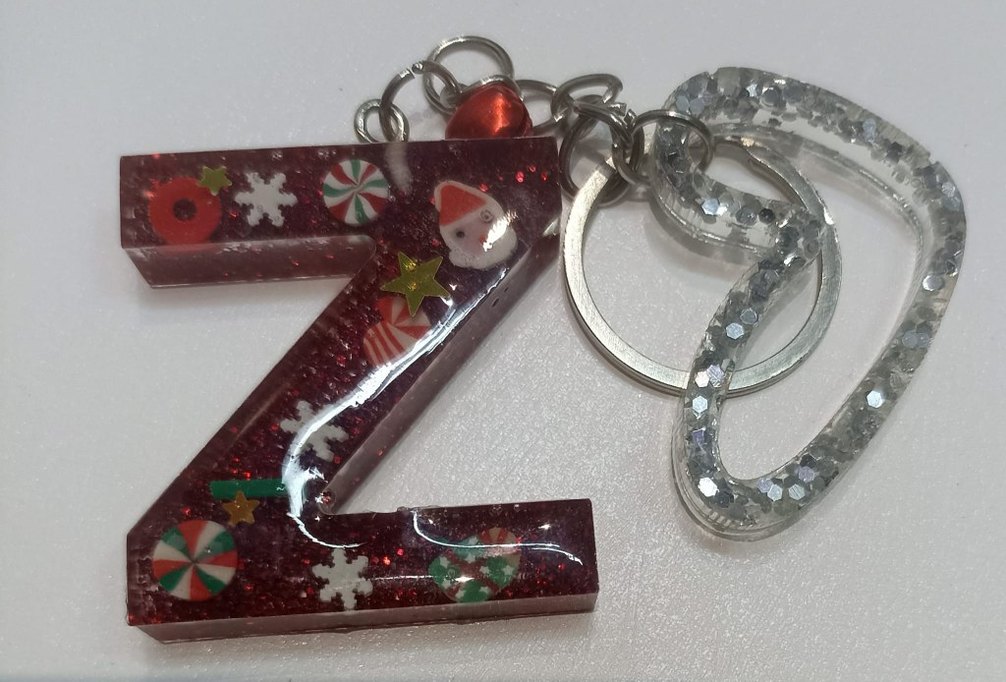 Renkli epoksi anahtarlik - Görsel 4