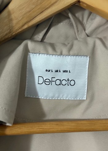 Defacto Bej Kadın Kemerli Midi Trençkot