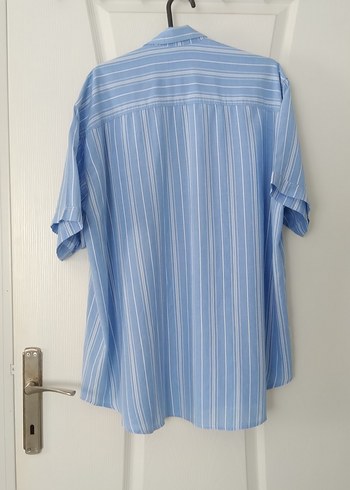 2xl Beden mavi Renk Erkek Açık Mavi Kısa Kollu Gömlek