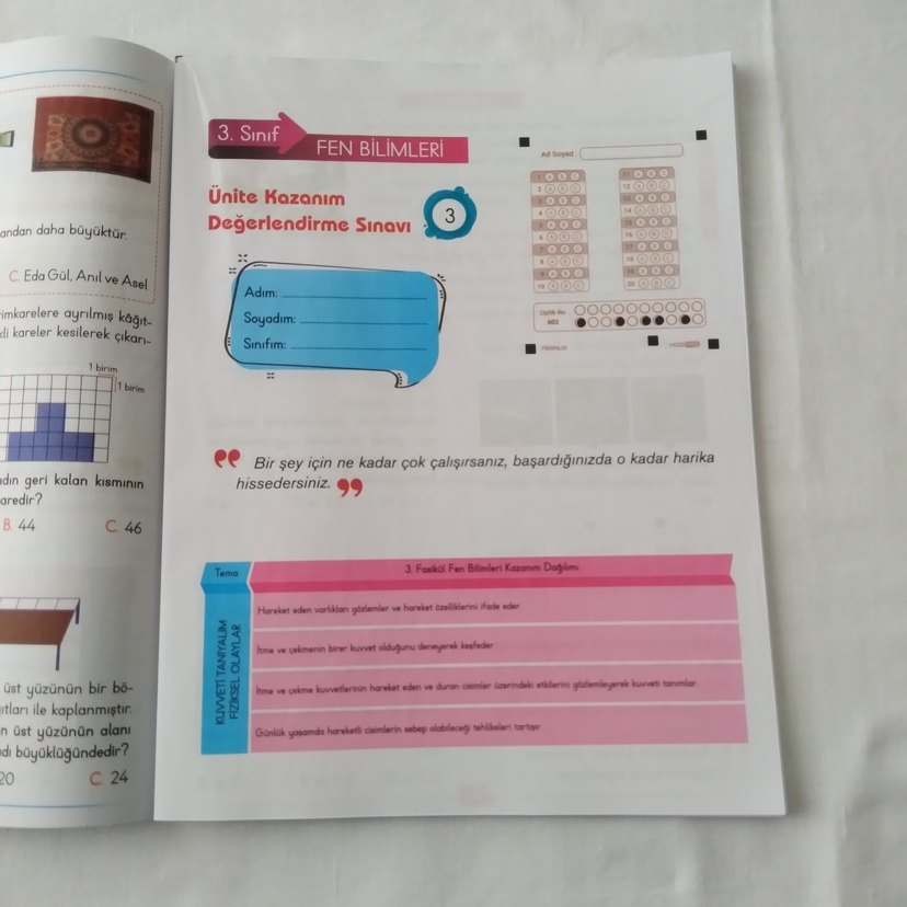 3. Sınıf Yeni Nesil Değerlendirme Sınavı Kitabı - Görsel 4