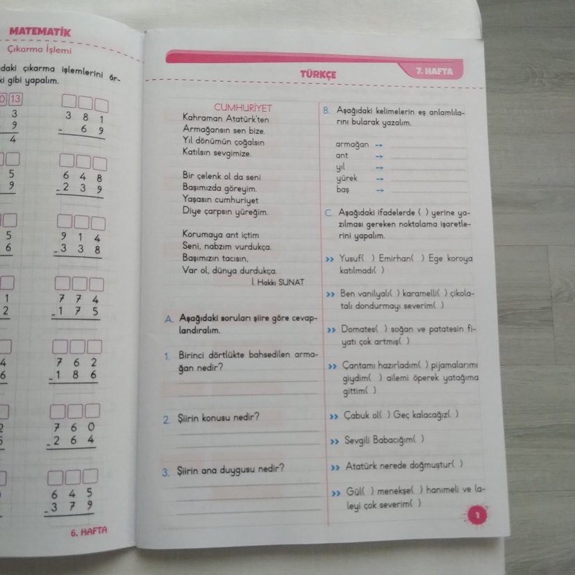 TÜMDERSLER Hafta Sonu Ödev Etkinlikleri 3. Sınıf - Görsel 5