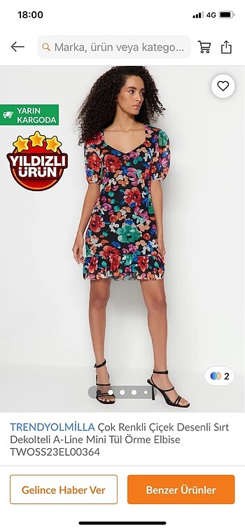 Çiçekli elbise