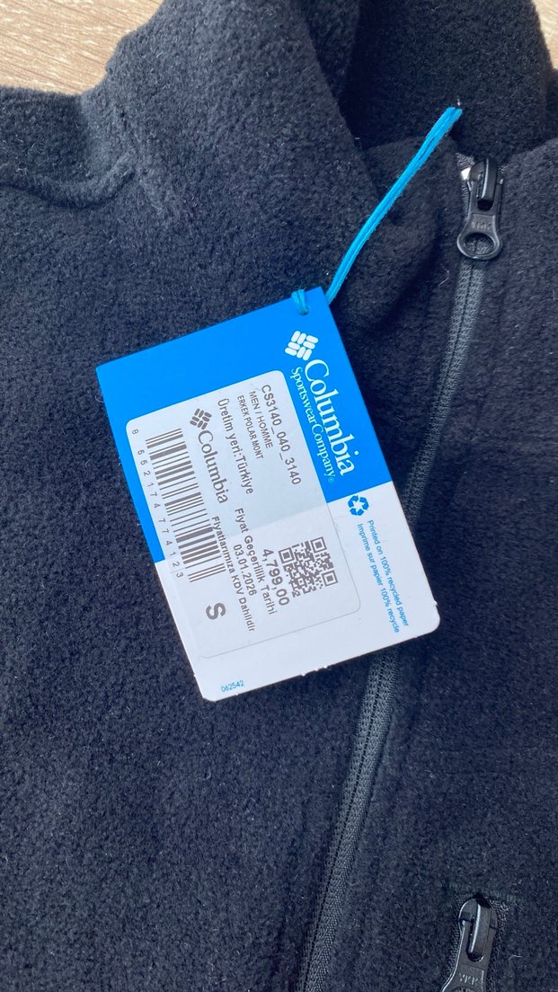 Columbia Siyah Fermuarlı Erkek Sweatshirt - Görsel 2