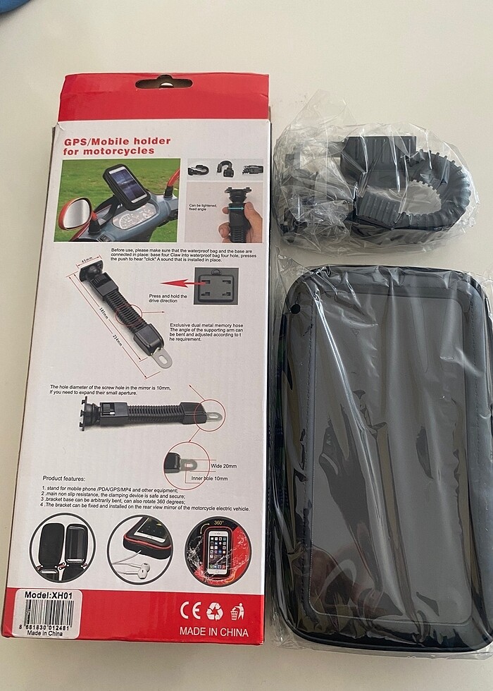 Motosiklet Scooter Bisiklet Telefon Standı sıfır kutulu - Görsel 4