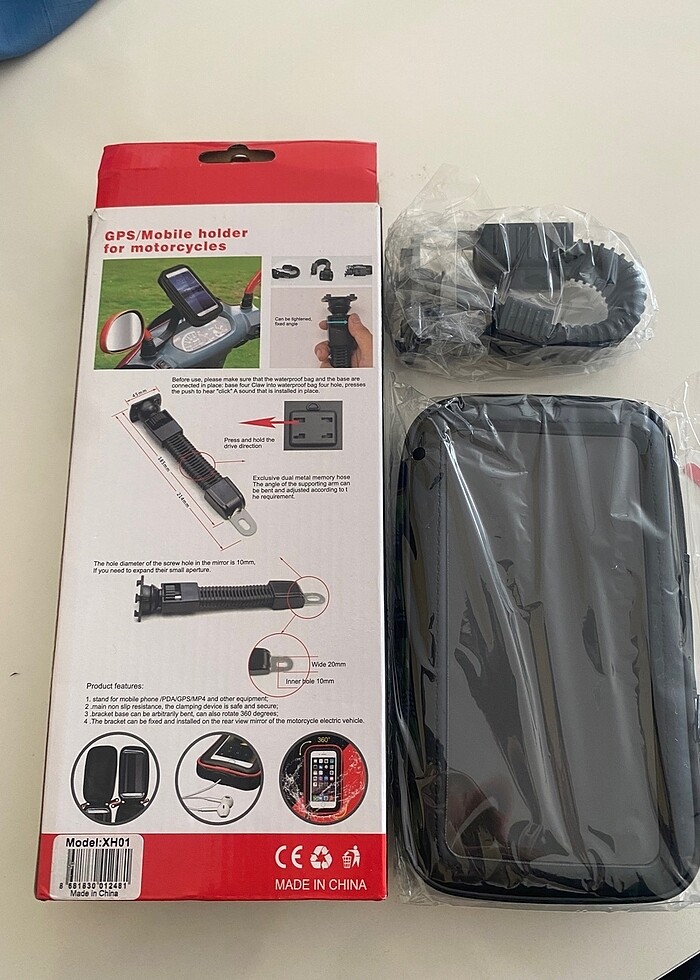 Motosiklet Scooter Bisiklet Telefon Standı sıfır kutulu - Görsel 5