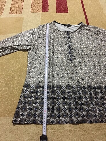 xxl Beden çeşitli Renk Desenli Bluz