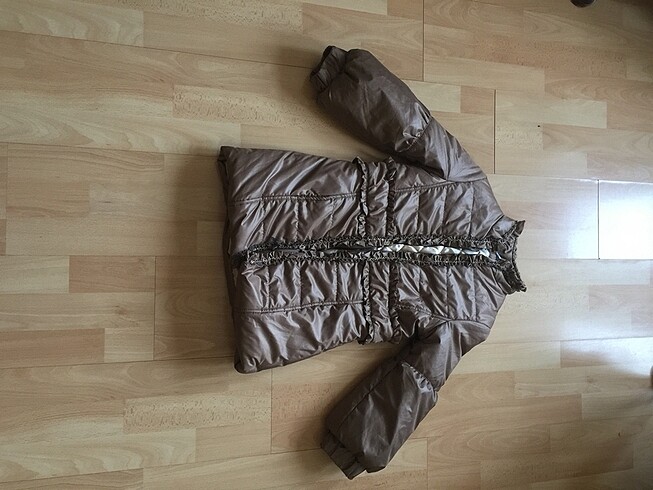 8 Yaş Beden camel Renk Kız Çocuk Mont