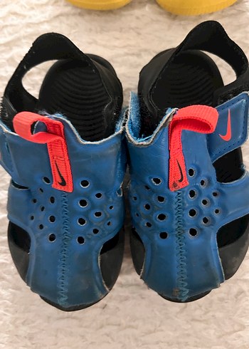 Mavi Erkek Çocuk Cırt Cırtlı Kauçuk Terlik - Görsel 2