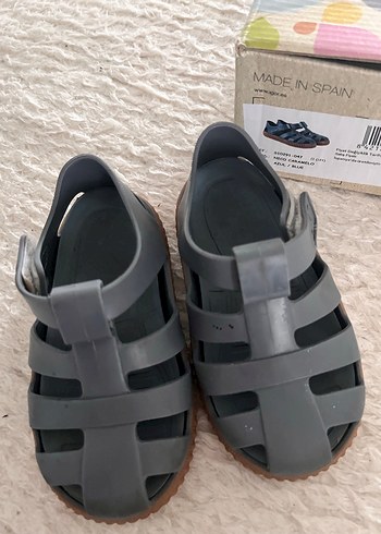 Gri Erkek Çocuk Kayışlı Terlik - Görsel 4