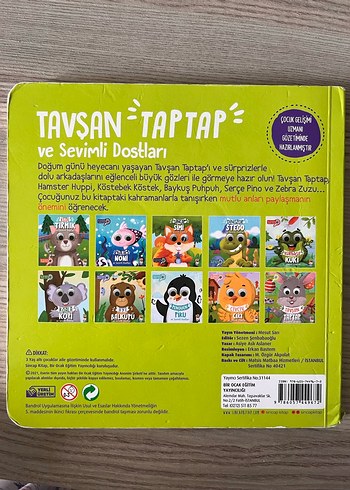 Tavşan Taptap ve Sevimli Dostları Çocuk Kitabı - Görsel 2