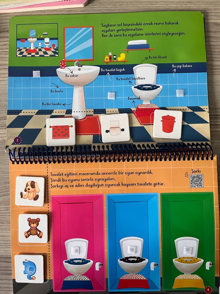 Yükselen Zeka Cırt Cırtlı Tuvalet Eğitimi Kitabı - Görsel 4