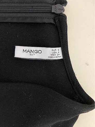 s Beden siyah Renk Mango suit siyah elbise