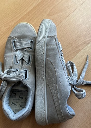 36 Beden gri Renk Puma Gri Süet Kadın Spor Ayakkabı