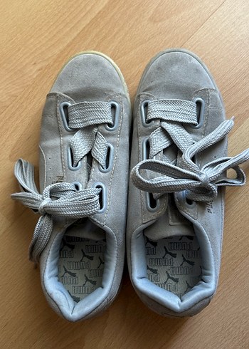 Puma Gri Süet Kadın Spor Ayakkabı - Görsel 7