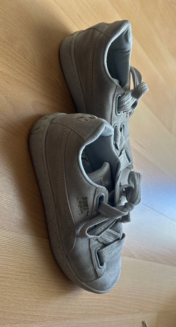 Puma Gri Süet Kadın Spor Ayakkabı - Görsel 3