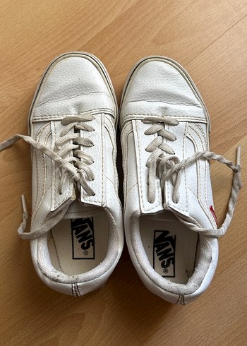 Vans Beyaz Düz Tabanlı Kadın Spor Ayakkabı - Görsel 7