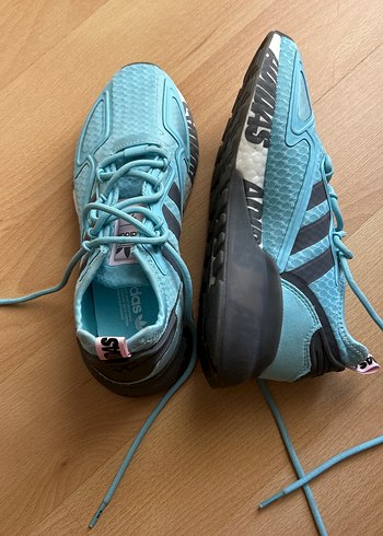 Adidas Turkuaz Bağcıklı Kadın Spor Ayakkabı - Görsel 5