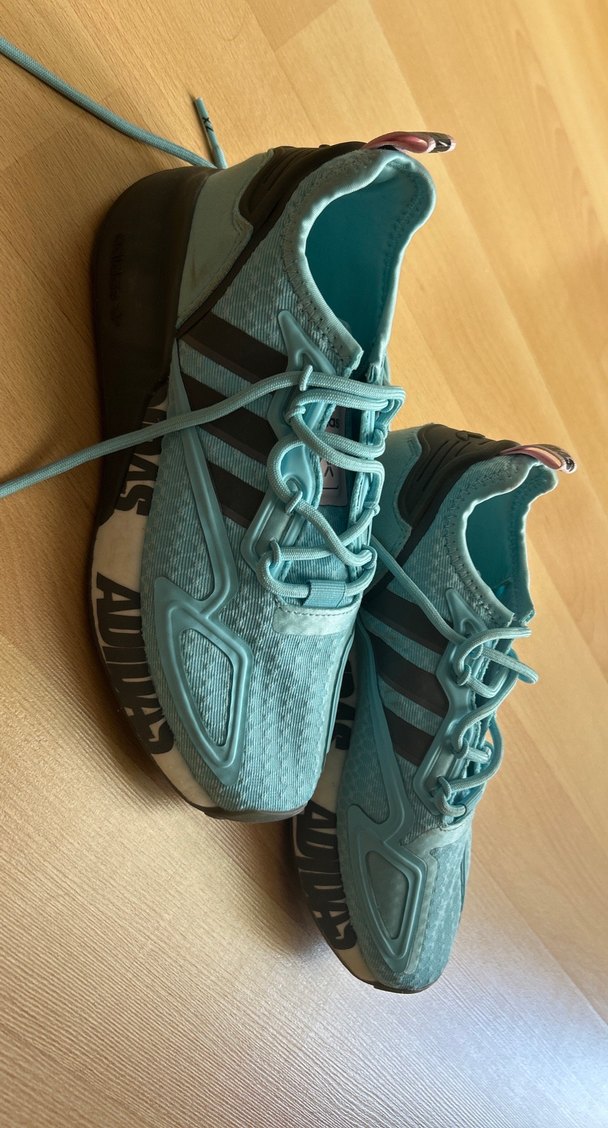 Adidas Turkuaz Bağcıklı Kadın Spor Ayakkabı - Görsel 3