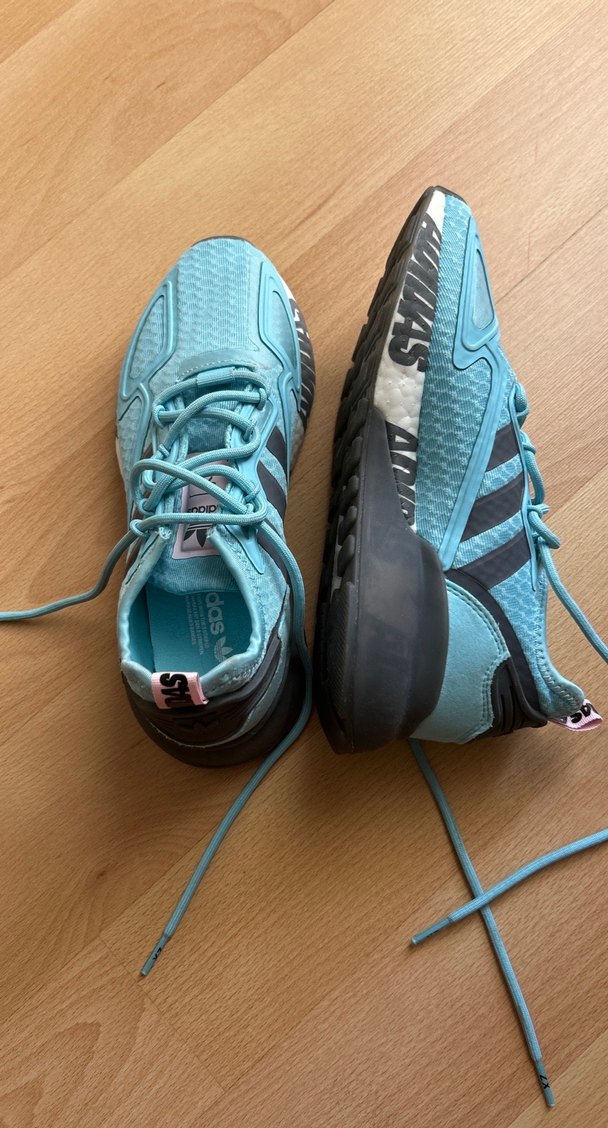 Adidas Turkuaz Bağcıklı Kadın Spor Ayakkabı - Görsel 5