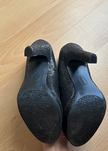 Graceland Parlak, Simli Platform Topuklu Stiletto - Görsel 2