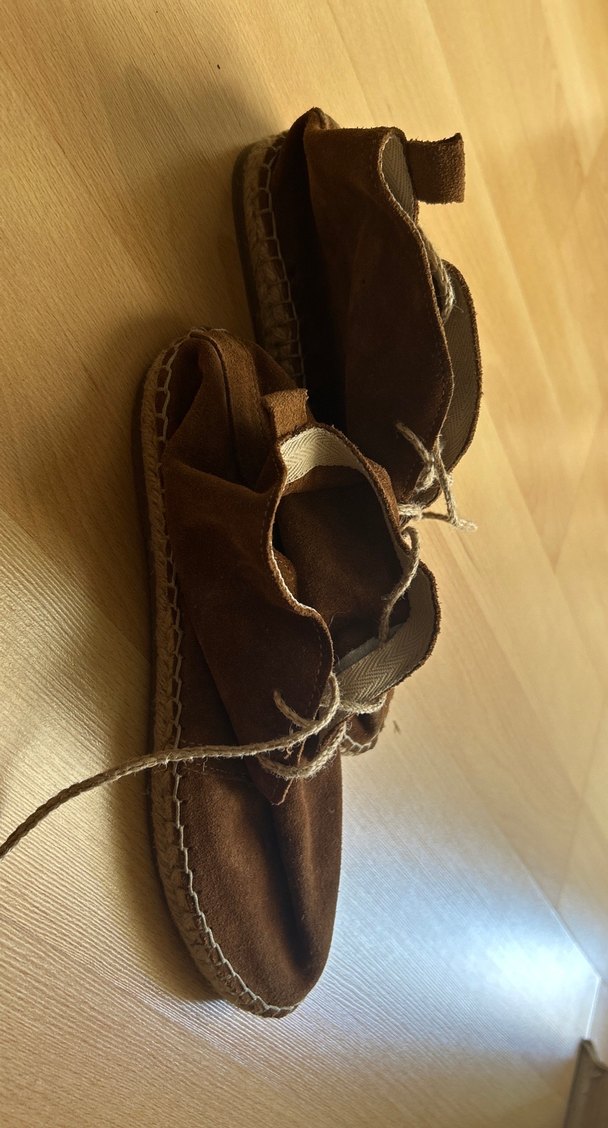 Bohem Tarz Kahverengi Kadın Ayakkabısı - Görsel 3