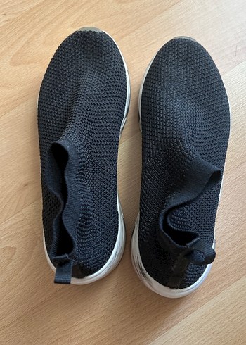 Kadın Bershka Siyah Dolgu Topuklu Spor Ayakkabı - Görsel 4