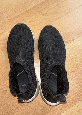 Kadın Bershka Siyah Dolgu Topuklu Spor Ayakkabı - Görsel 7