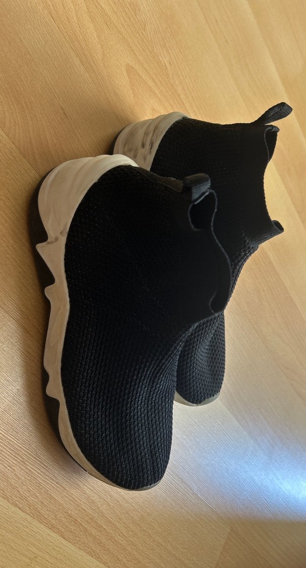 Kadın Bershka Siyah Dolgu Topuklu Spor Ayakkabı - Görsel 2