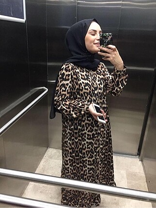 Leopar yazlık elbise