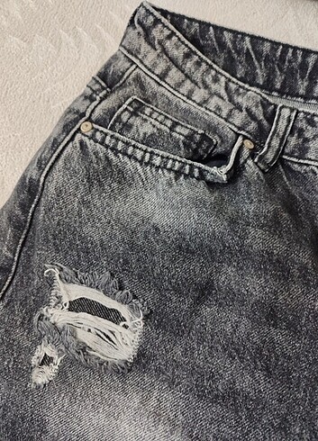 Gri mom Jean - Görsel 4