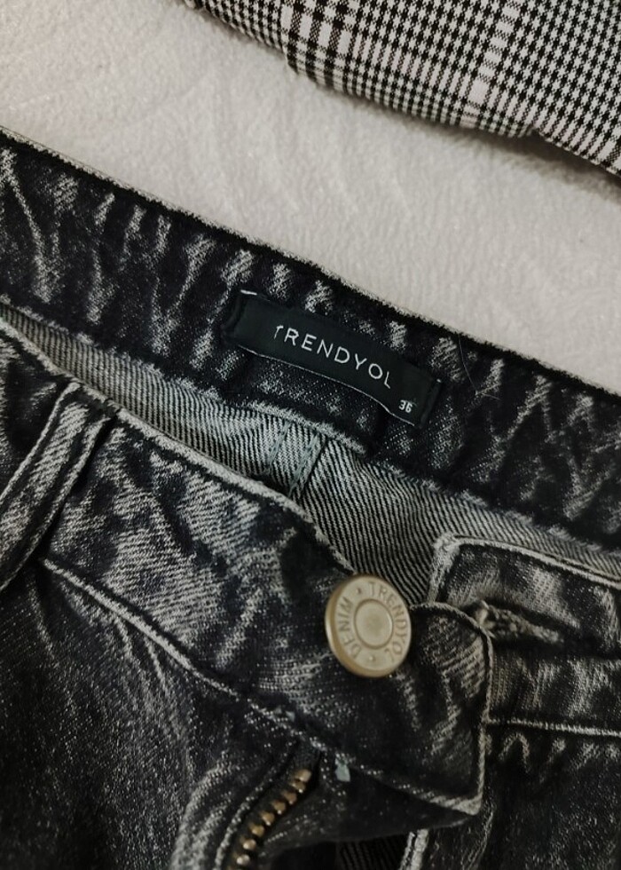 Gri mom Jean - Görsel 2