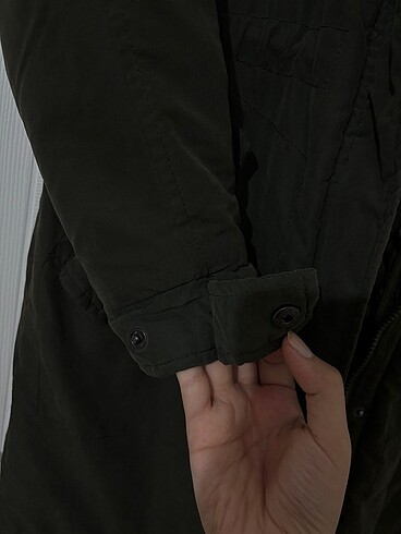 Haki yeşili parka - Görsel 7