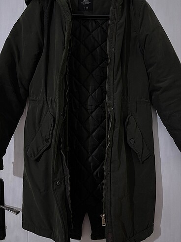 Haki yeşili parka - Görsel 9