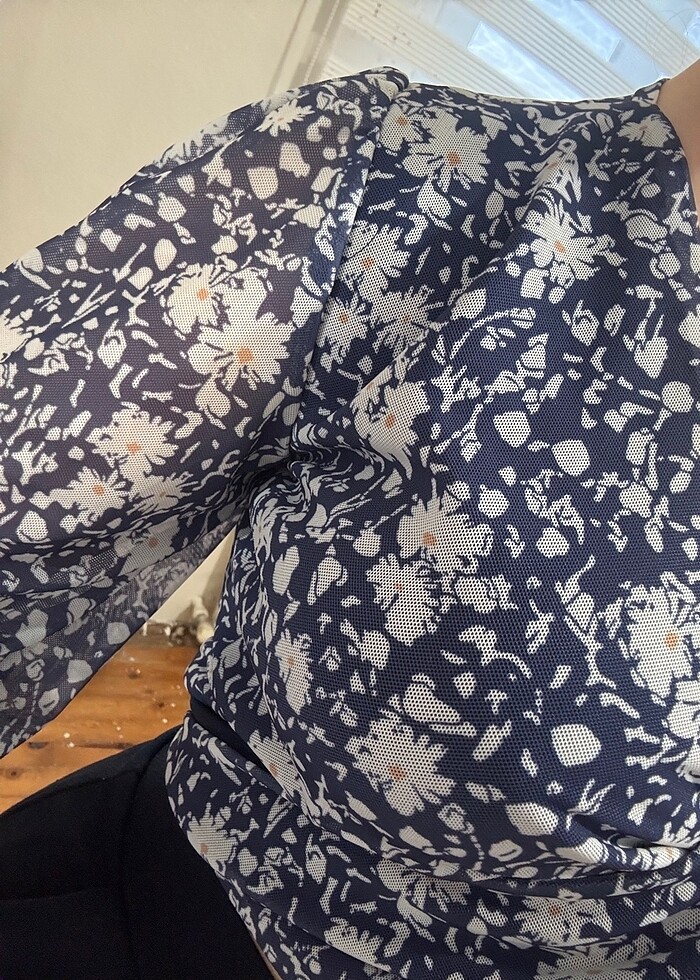 Bağlamalı bluz - Görsel 2