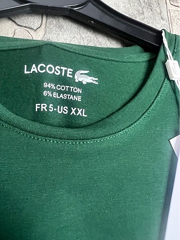 xxl Beden yeşil Renk Lacoste erkek tişört