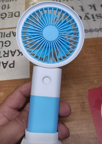 Beden Mavi Mini Masaüstü El Vantilatörü