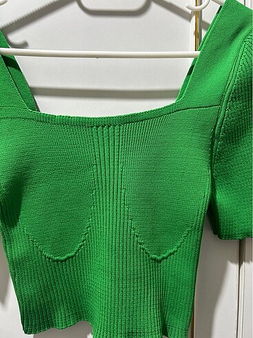 xs Beden Yeşil crop
