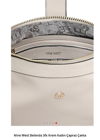 Nine West Zincir Detaylı Krem Kadın Çapraz Çanta - Görsel 2